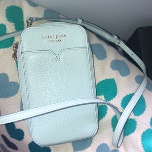Kate spade phone/ card carrier- mint green